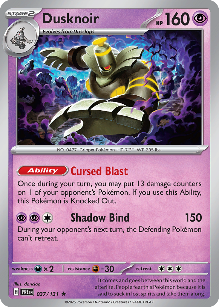 Dusknoir (Master Ball Pattern) - 037/131