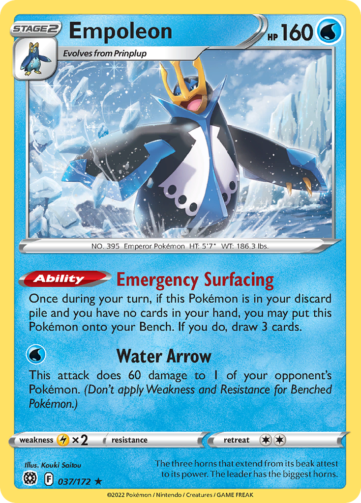 Empoleon - 037/172 - Reverse Holofoil