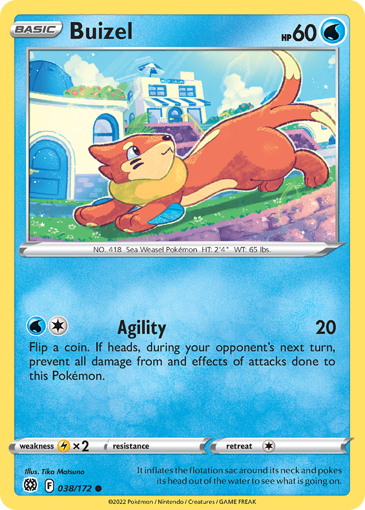 Buizel - 038/172 - Reverse Holofoil