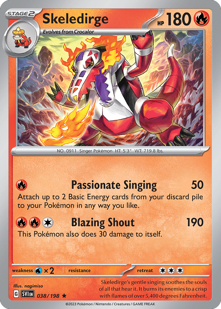 Skeledirge - 038/198 - Reverse Holofoil