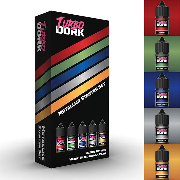 Turbo Dork Paints: Starter Set - Metallic Acrylic