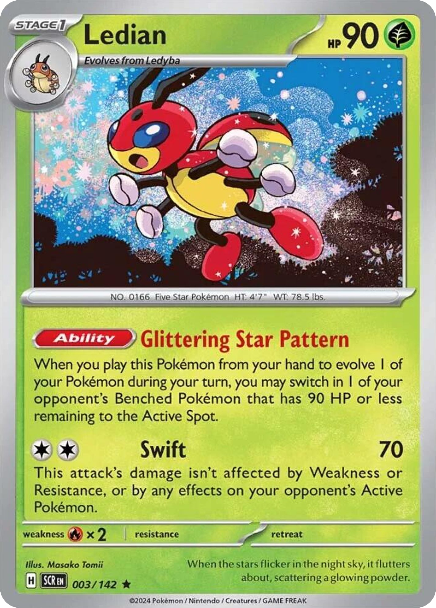 Ledian  - 003/142 - Reverse Holofoil