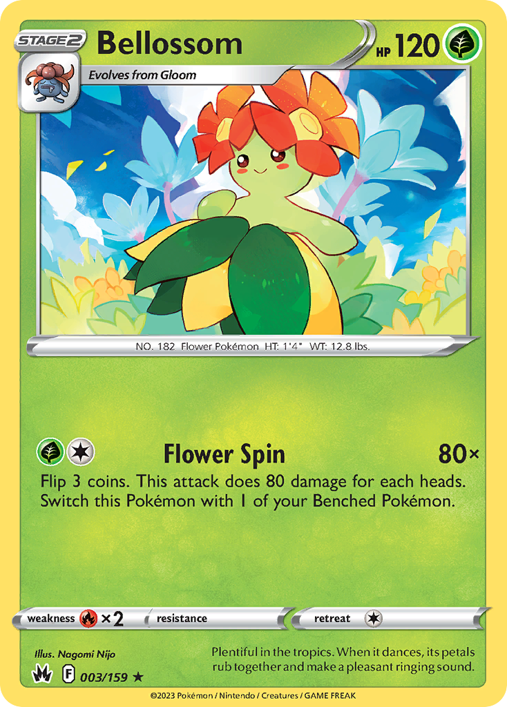 Bellossom - 003/159 - Reverse Holofoil