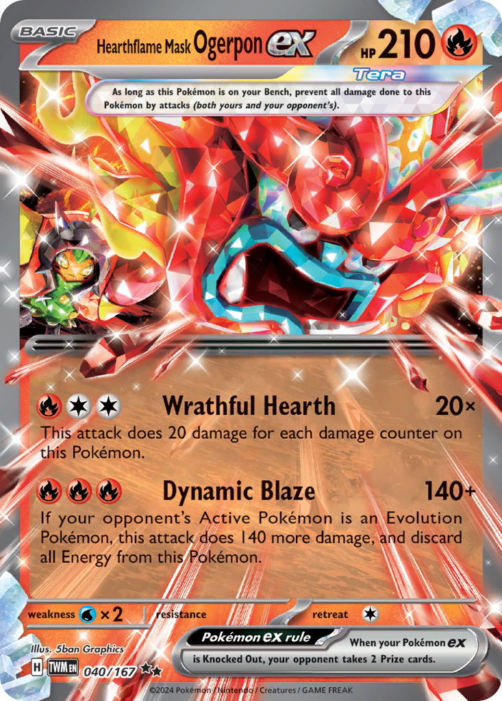 Hearthflame Mask Ogerpon ex  - 040/167