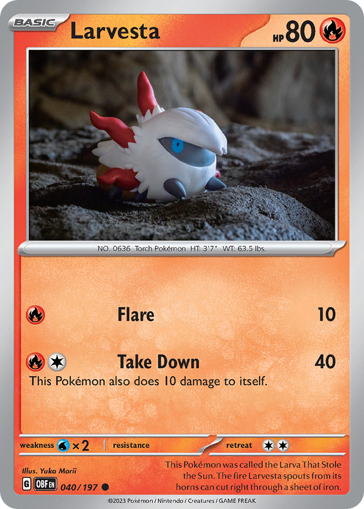 Larvesta - 040/197 - Reverse Holofoil