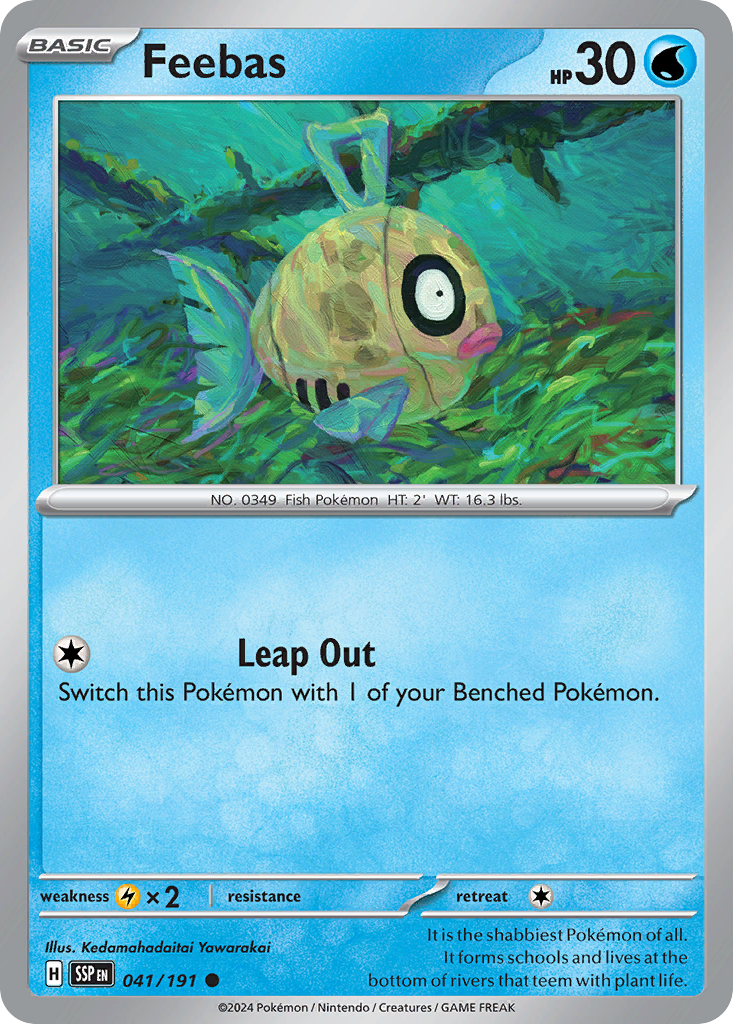 Feebas  - 041/191 - Reverse Holofoil