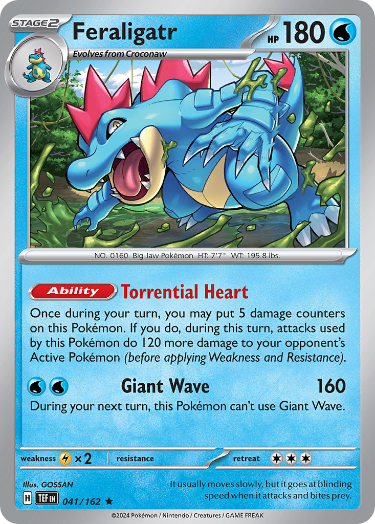 Feraligatr - 041/162 - Reverse Holofoil