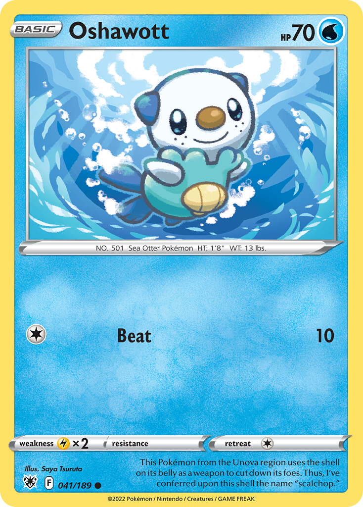 Oshawott - 041/189 - Reverse Holofoil