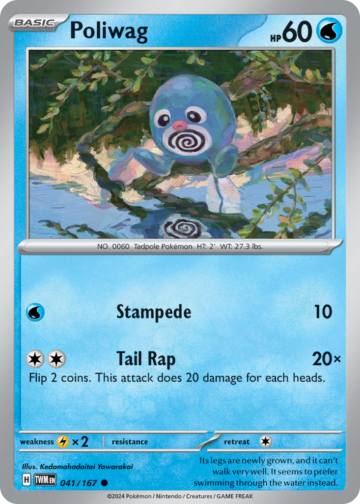 Poliwag - 041/167 - Reverse Holofoil