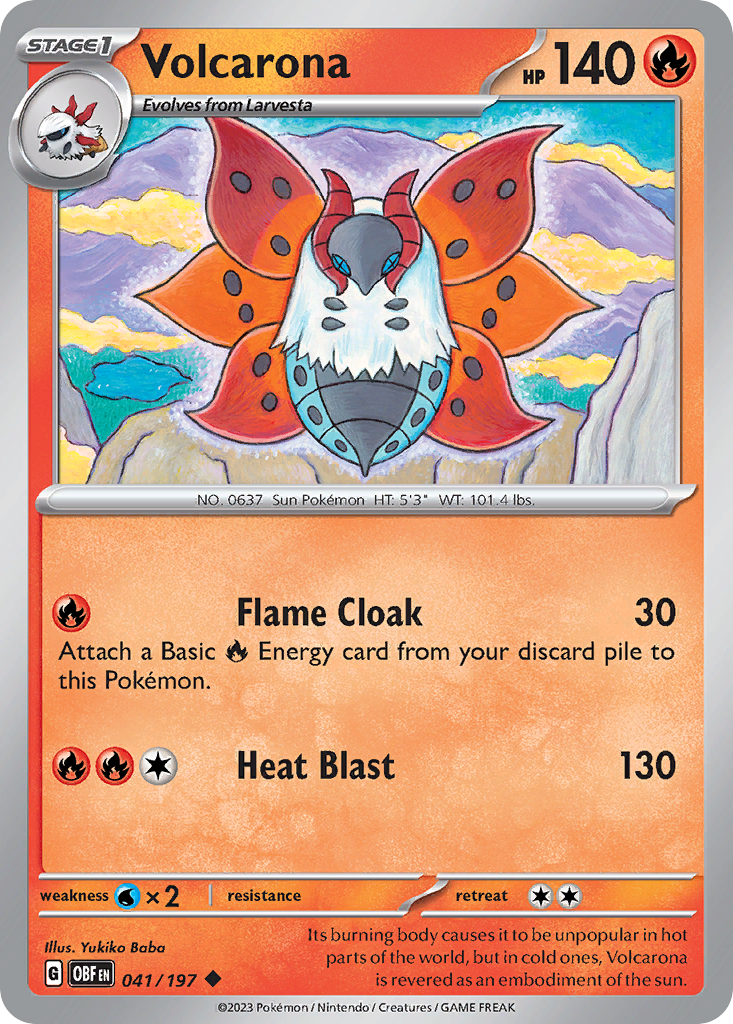 Volcarona - 041/197 - Reverse Holofoil