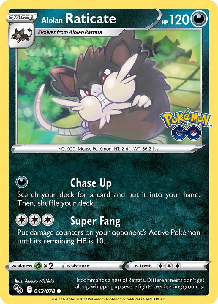 Alolan Raticate - 042/078 - Reverse Holofoil