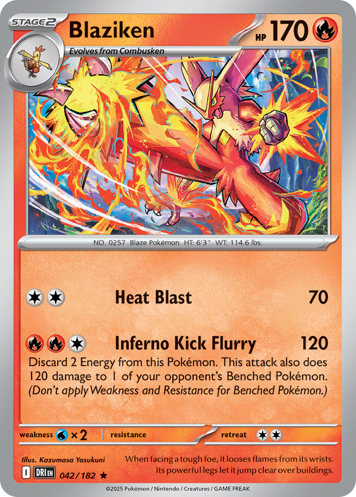 Blaziken  - 042/182 - Reverse Holofoil