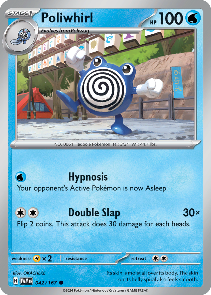 Poliwhirl - 042/167 - Reverse Holofoil