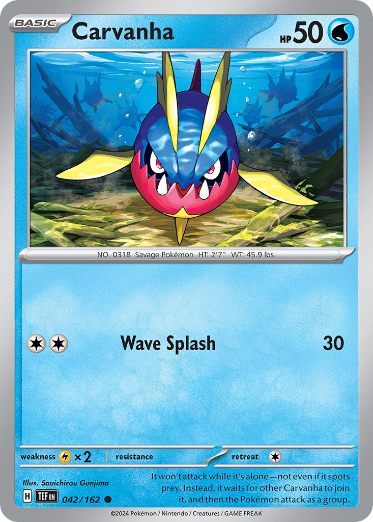 Carvanha - 042/162 - Reverse Holofoil