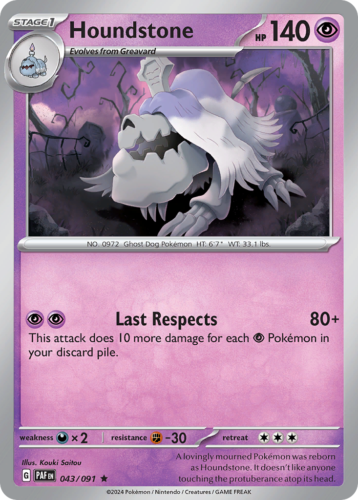 Houndstone  - 043/091 - Reverse Holofoil