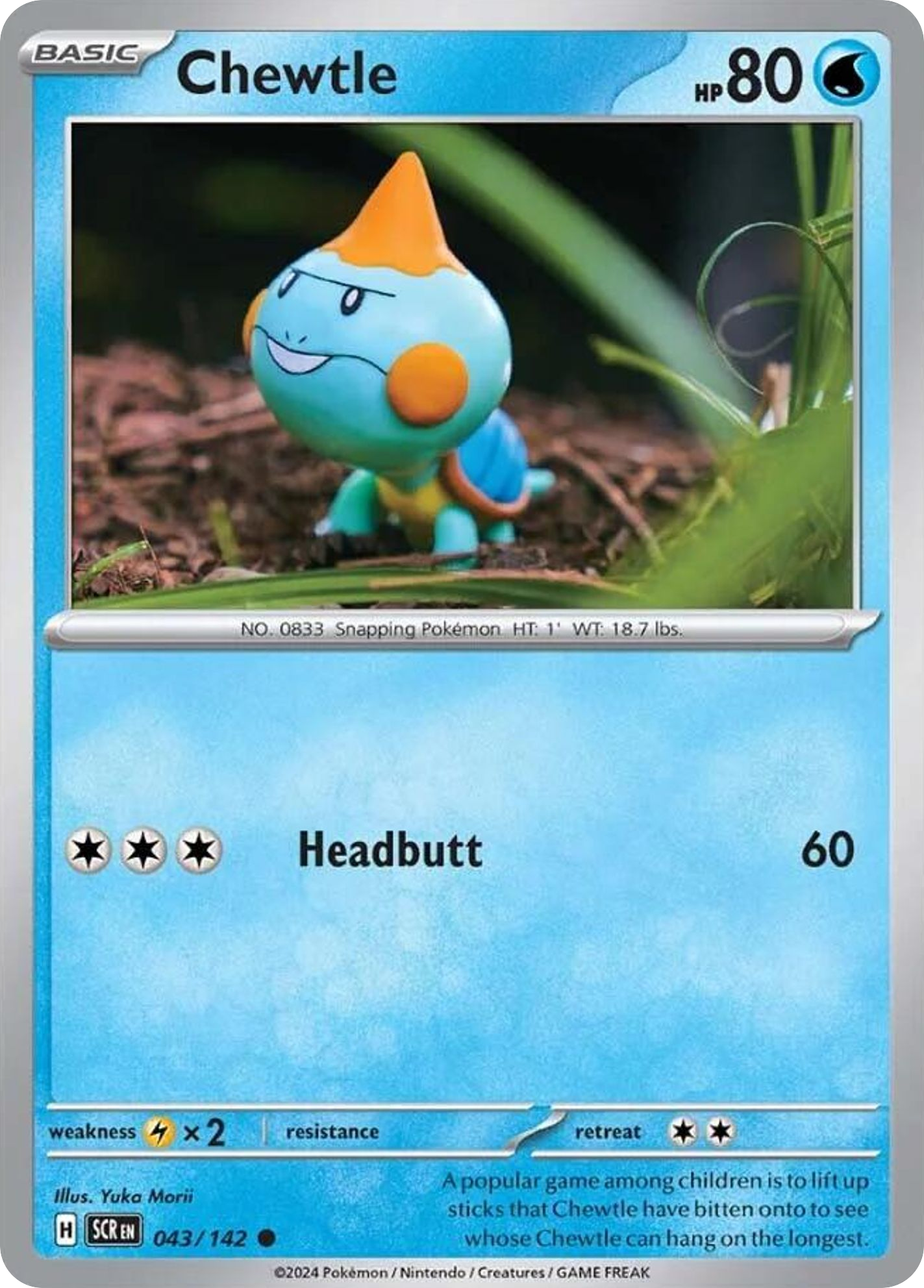 Chewtle - 043/142 - Reverse Holofoil