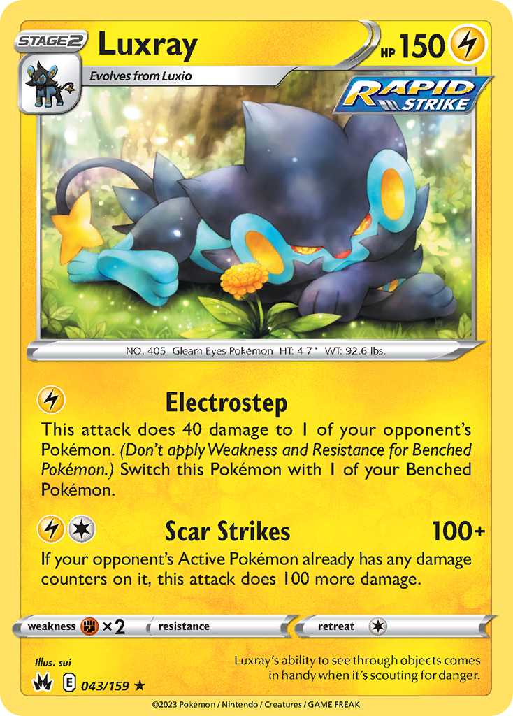 Luxray (43) - 043/159 - Reverse Holofoil
