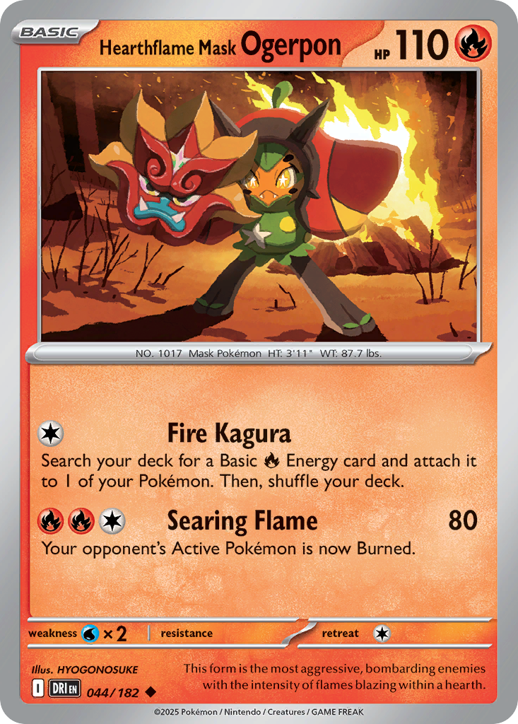 Hearthflame Mask Ogerpon - 044/182