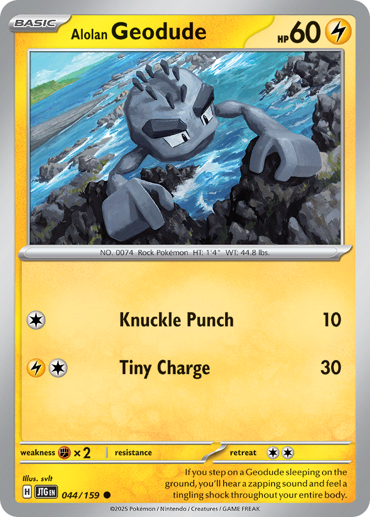 Alolan Geodude - 044/159 - Reverse Holofoil