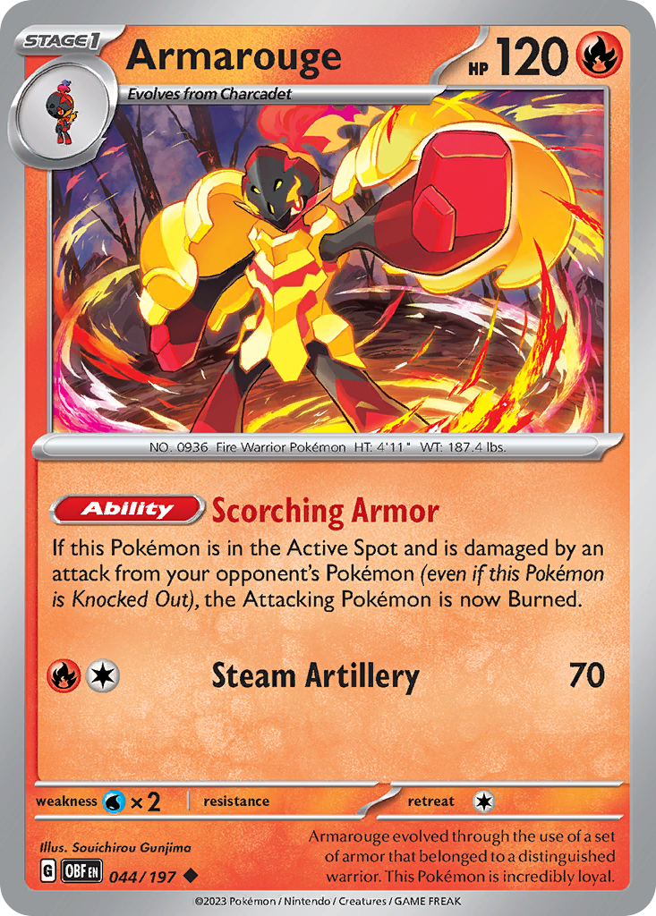 Armarouge - 044/197 - Reverse Holofoil