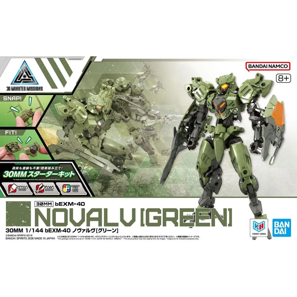 30 Minutes Missions: 1/144 bEXM-40 Novalv Green Gundam Model Kit