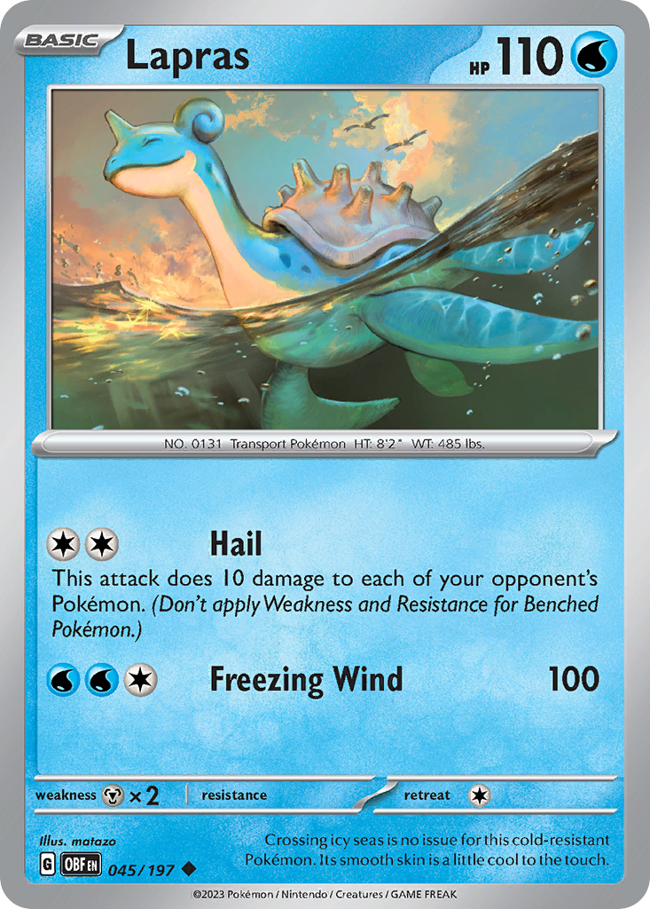 Lapras - 045/197 - Reverse Holofoil