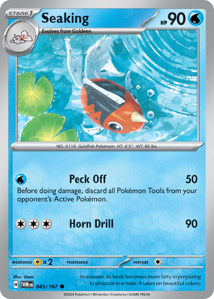 Seaking - 045/167 - Reverse Holofoil