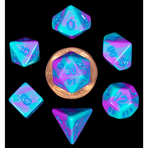 7-Die Set 10mm Purple/Teal