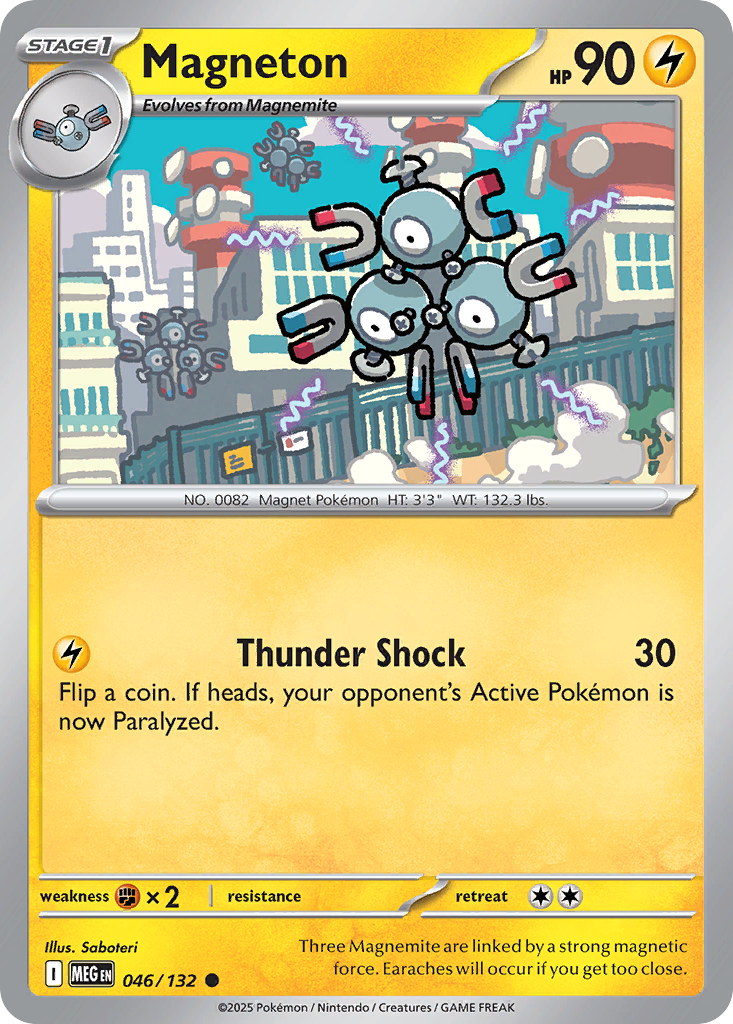 Magneton - 046/132 - Reverse Holofoil