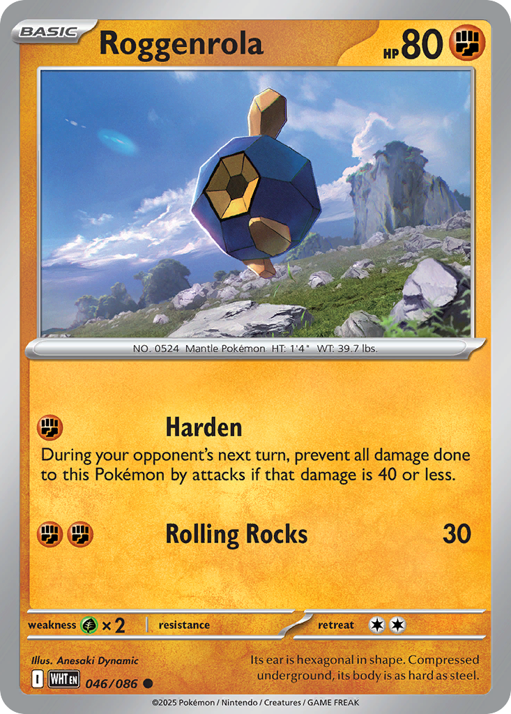 Roggenrola - 046/086 - Reverse Holofoil