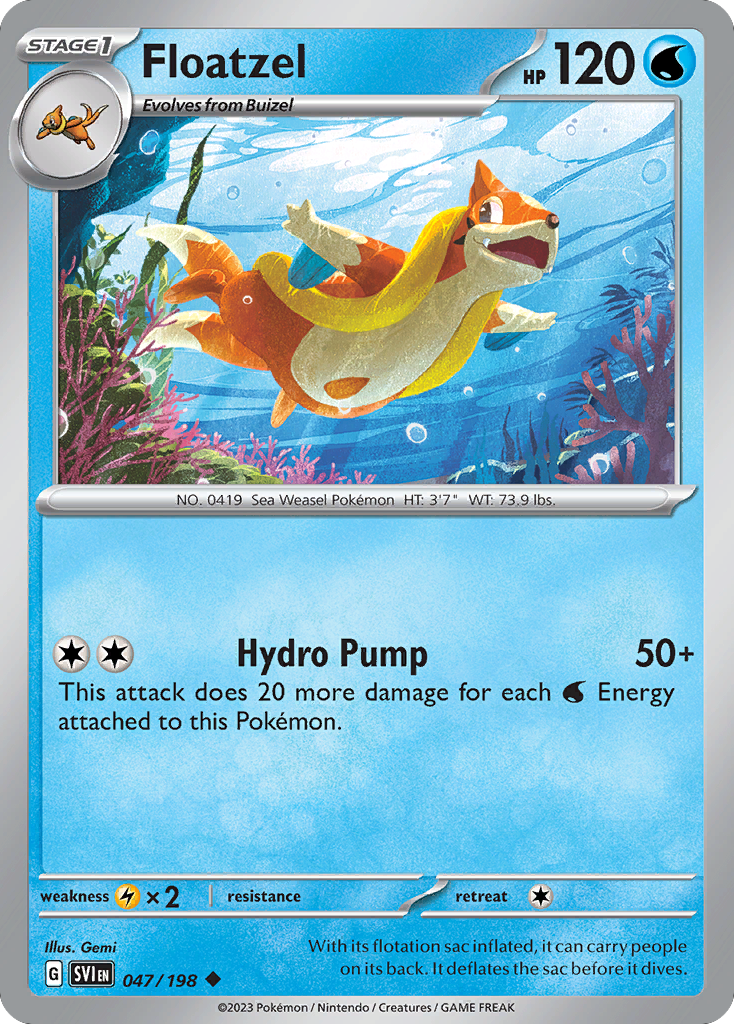 Floatzel - 047/198 - Reverse Holofoil