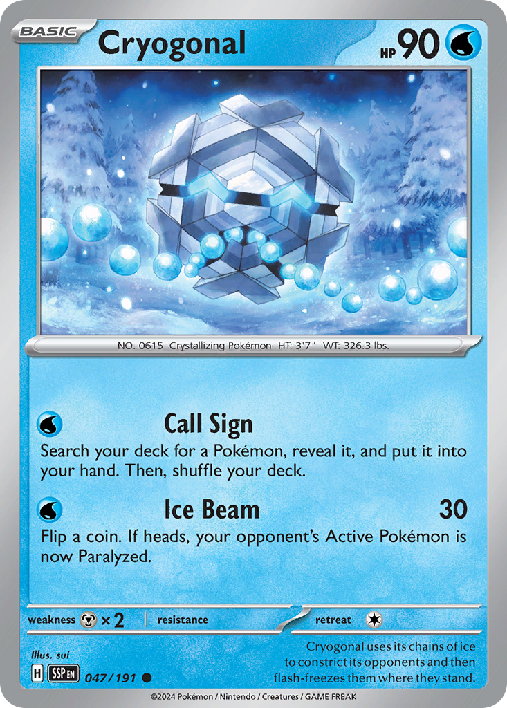 Cryogonal - 047/191 - Reverse Holofoil