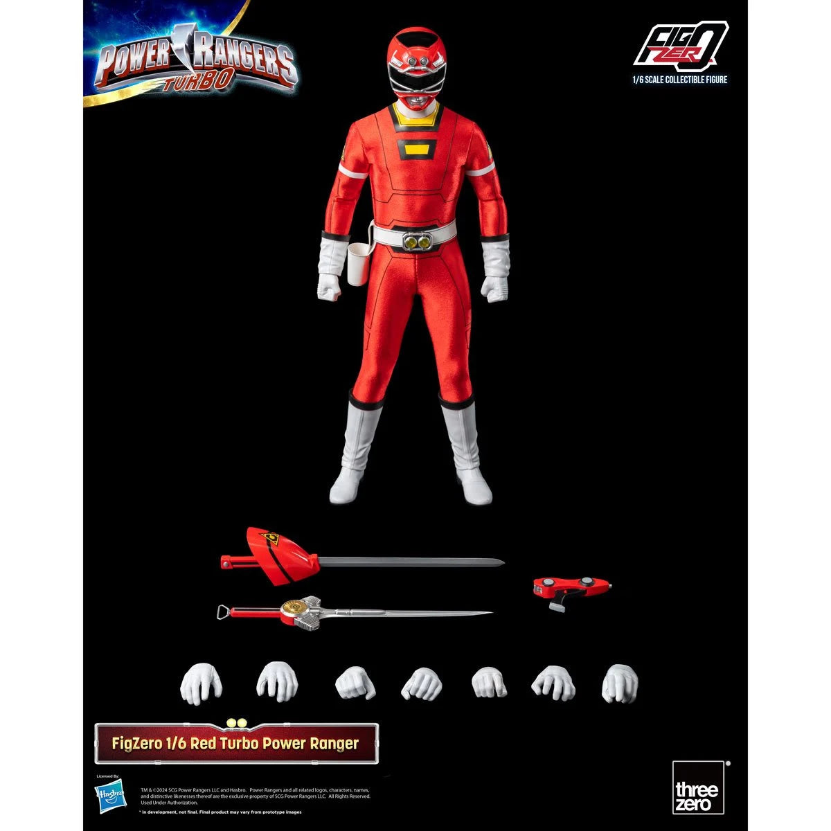 Power Rangers Turbo Red Turbo Power Ranger FigZero 1:6 Scale Action Figure