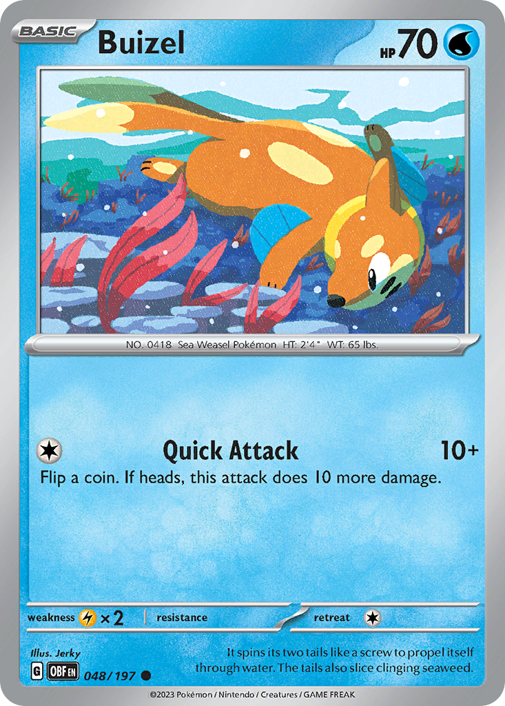 Buizel - 048/197 - Reverse Holofoil