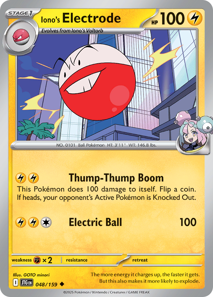 Iono's Electrode - 048/159 - Reverse Holofoil
