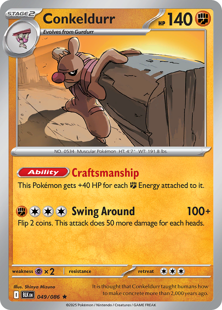 Conkeldurr - 049/086 - Reverse Holofoil