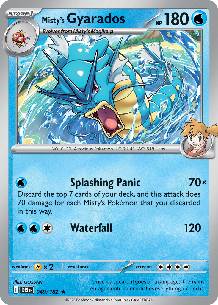 Misty's Gyarados (Prerelease Staff) - 049/182