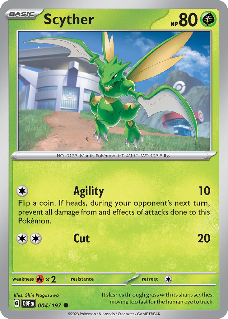 Scyther - 004/197 - Reverse Holofoil