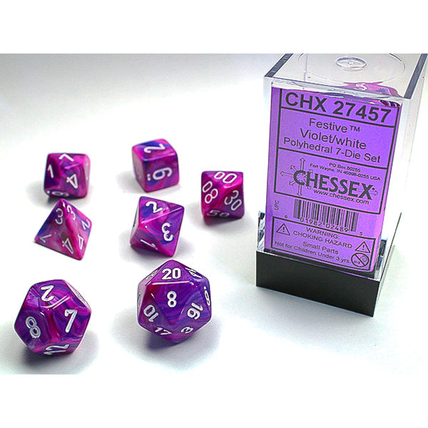 7-Die Set Festive: Violet/White