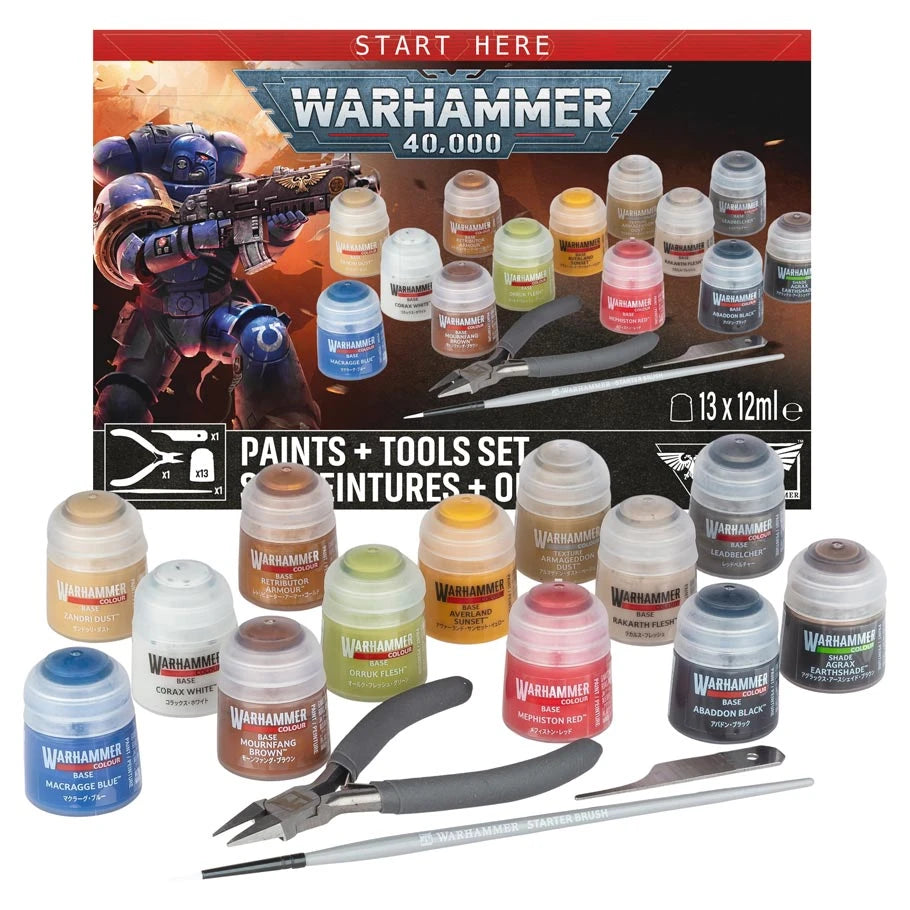 Warhammer 40,000: Paints + Tool Set 60-12