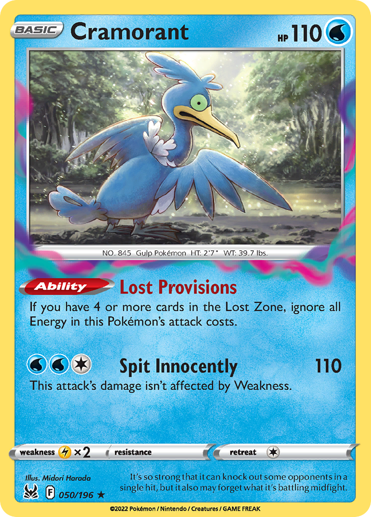 Cramorant - 050/196 - Reverse Holofoil