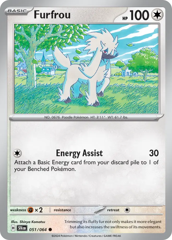 Furfrou - 051/064 - Reverse Holofoil