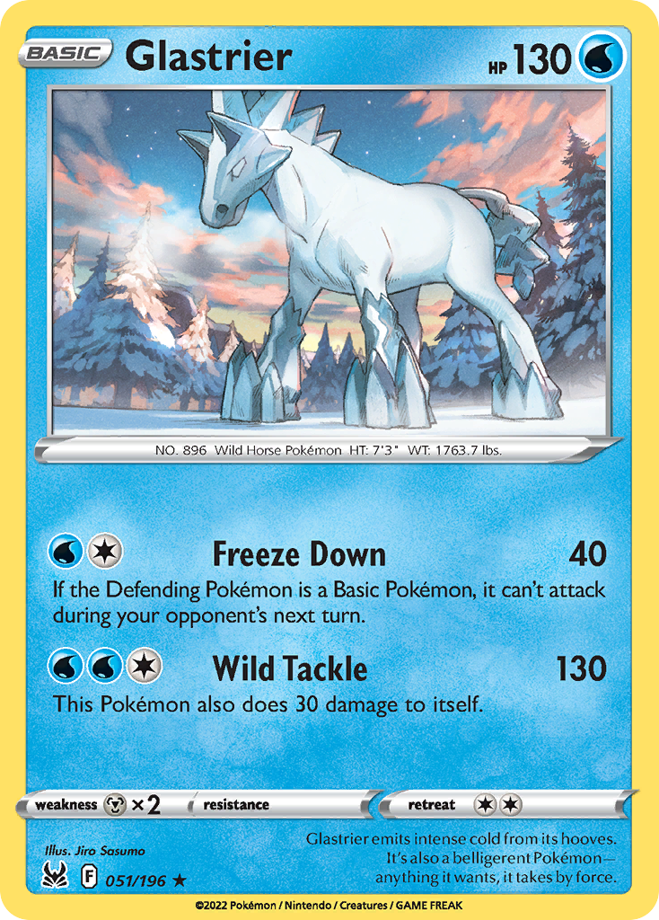 Glastrier - 051/196 - Reverse Holofoil