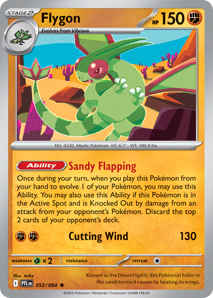 Flygon  - 053/094 - Reverse Holofoil