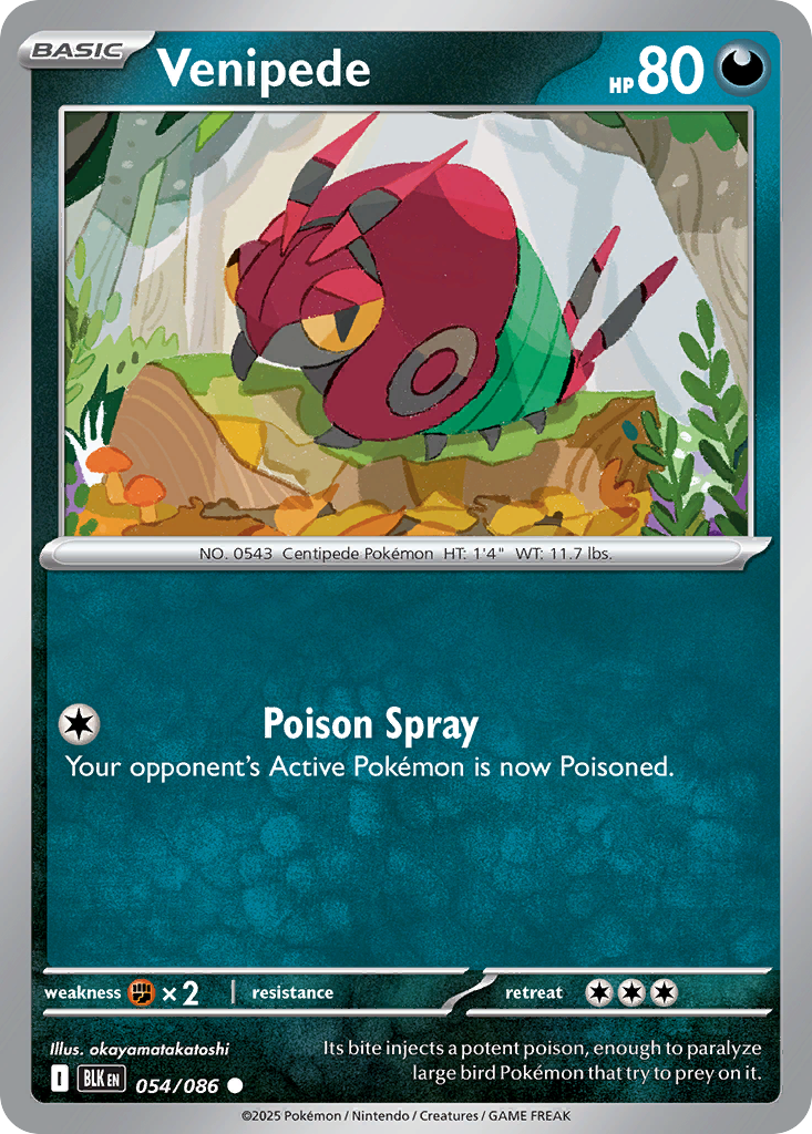 Venipede (Poke Ball Pattern) - 054/086