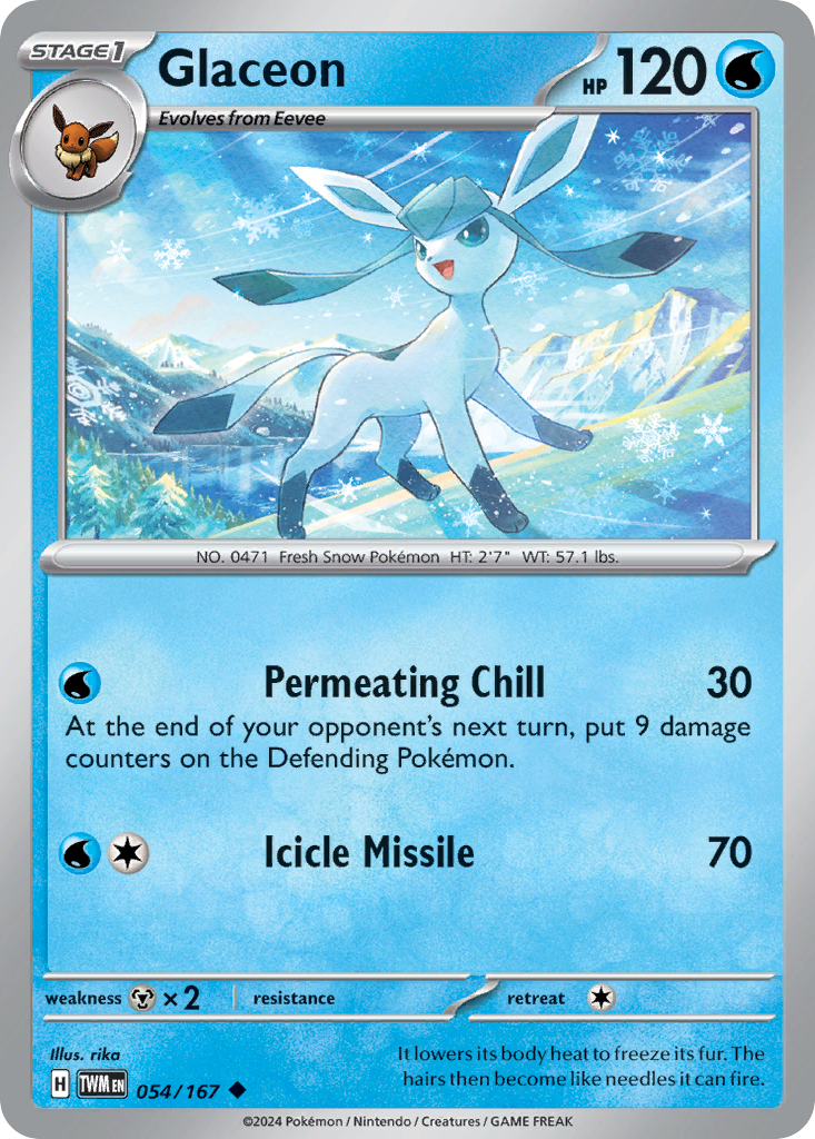 Glaceon - 054/167 - Reverse Holofoil