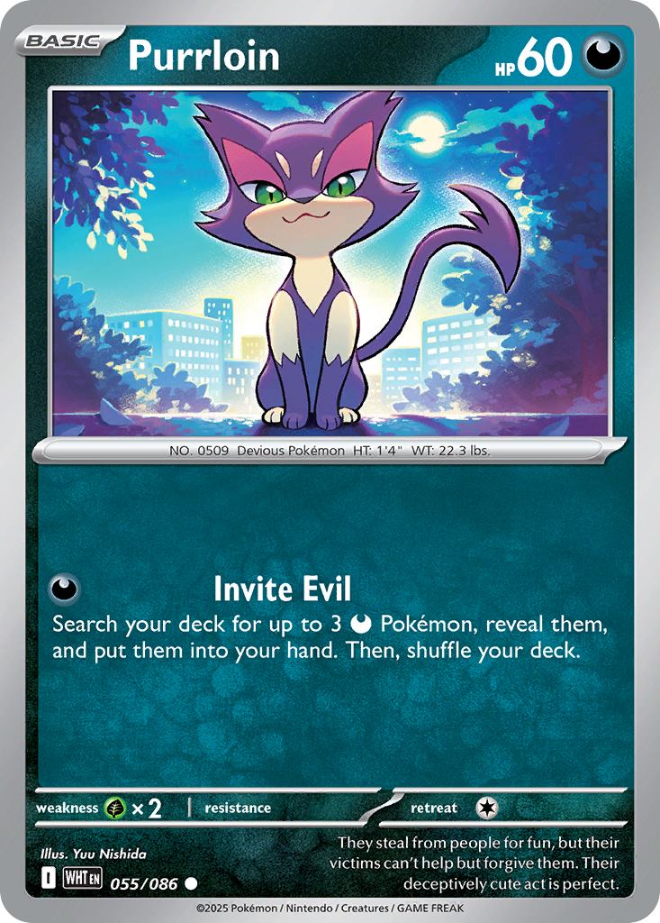 Purrloin - 055/086 - Reverse Holofoil