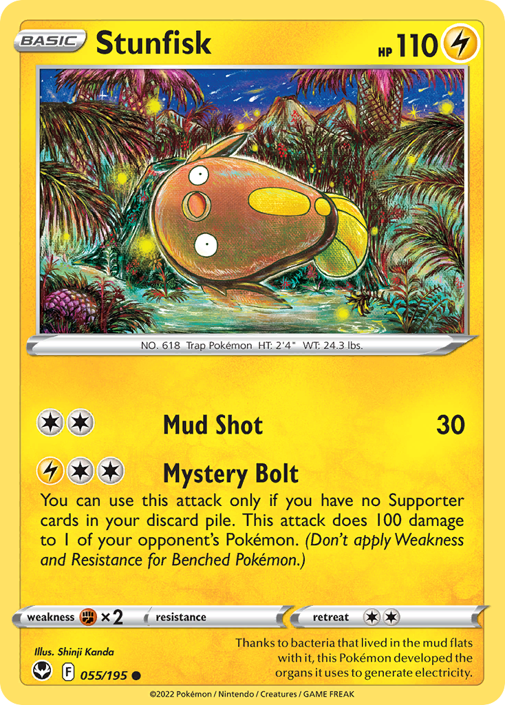 Stunfisk - 055/195 - Reverse Holofoil