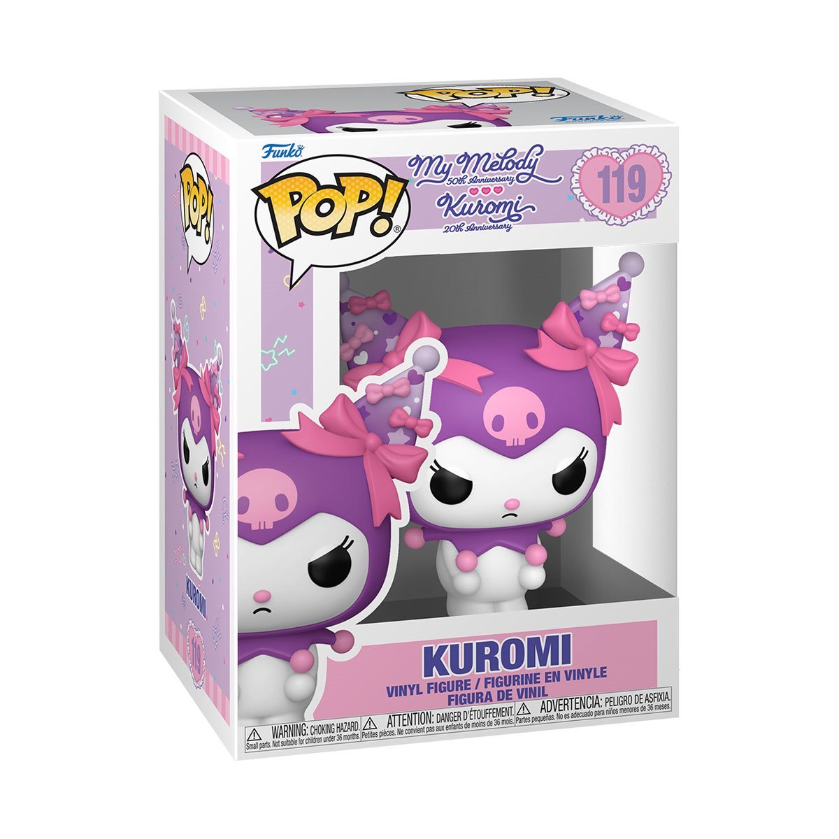 Funko POP! Sanrio: Kuromi 20th & My Melody 50th Anniversaries - Grumpy Kuromi #119