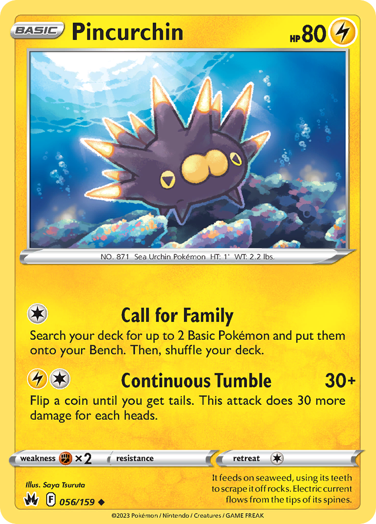 Pincurchin - 056/159 - Reverse Holofoil